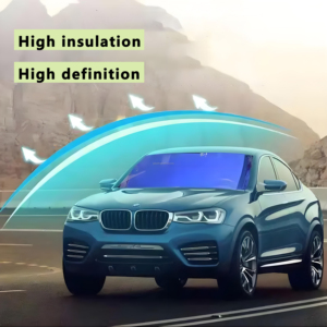 80% VLT Blue Nano Ceramic Car <span class=keywords><strong>Front</strong></span> <span class=keywords><strong>Window</strong></span> Film 2Mil 3mil 4mil 8mil 99% Anti UV Aislamiento térmico Bloqueador solar Tinte de ventana solar - Product Image 3