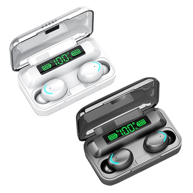 headphones f 9 tws 5.0 wireless earbuds