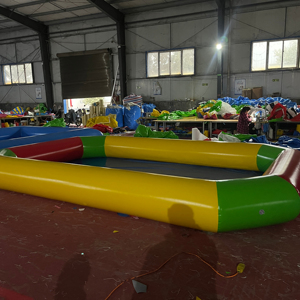 Piscina de bolas inflable de tamaño personalizado, 4m x 6m, 0,7mm, piscina de arena de Pvc, piscina hinchable para Parque Acuático - Product Image 1