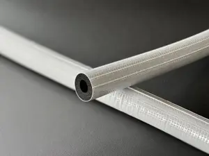 Rubber Insulation Flexible Foam Pipe With Vinyl Film Elastomeric Foam Pipe With Polymer Sleeve For Solar System