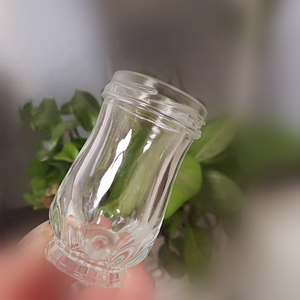 Bocal en verre de nid d'oiseau de haute qualité de 50ml avec couvercle en métal sérigraphié 75ml Volume miel nid d'oiseau bouteille fendue - Product Image 4