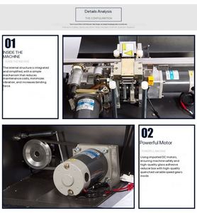 Máquina Flejadora de Plástico Eléctrica Totalmente Automática MH-301, Flejadora Multifuncional de Correas de PP, Máquina para Flejar Cartones - Product Image 2
