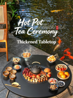 Petite table de barbecue d'extérieur, table de préparation de thé en plein air