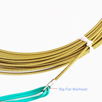 SHUOQI Enfileur de câble électrique 5m Outil d'extraction de câble Tiges de traction à travers le mur Conduit Fil Ressort Acier Poisson Bande 4MM Diamètre