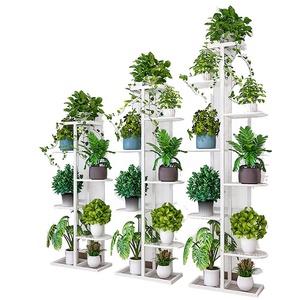 Estante Metálico para Plantas, Exhibición Interior y <span class=keywords><strong>Exterior</strong></span>, Organizador de <span class=keywords><strong>Macetas</strong></span> de Múltiples Niveles, Soporte para Accesorios de Jardín, Decoración del Hogar - Product Image 1