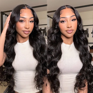 Peluca Frontal de Encaje 13*4 de Cabello Humano Indio <span class=keywords><strong>en</strong></span> Bruto al por Mayor Nuocheng con 180% de Densidad, Lacia Natural, Sin Pegamento - Product Image 6
