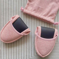 Chaussures de voyage silencieuses pliables en coton pour hommes et femmes, idéales pour l'intérieur – Nouvelle collection printemps, exportation transfrontalière japonaise