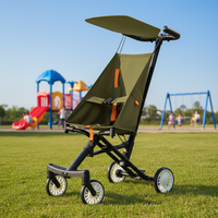 Poussette légère et pliable facilement pour bébé de 6 à 36 mois, tube en aluminium, poussette de haute qualité pour l'extérieur
