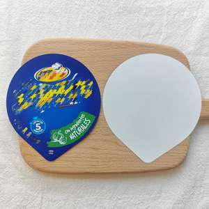 Xiamen tutup segel panas warna-warni cetak Logo kustom untuk cangkir Yogurt mie instan mudah robek mudah microwave tutup kertas segel portabel - Product Image 1