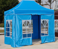 Pavillon 3x3 imperméable, gazebo pliable avec parois latérales, auvent pour fête, tente pliante d'extérieur pour événements