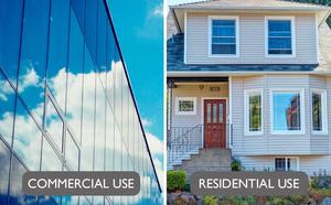 Autocollants pour vitres à vision unidirectionnelle pour immeubles de bureaux, salons et cuisines - Protection de la vie privée, isolation thermique, matériau PET - Product Image 4