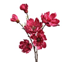 Fleurs artificielles en EVA, texture réaliste, moulées et embossées, pour la décoration intérieure, à tige unique, à fleurs multiples, thème mariage
