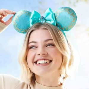 Zeemeermin Muis Oren Hoofdband voor Vrouwen Attractieparken Mickey Haarband Volwassene/Kind Leer Pluche Pailletten Cosplay Meisjes Accessoires - Product Image 6