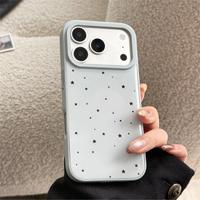iPhone 17 Pro Max telefon kılıfı, sade reçine mavi yıldızlı tam koruma darbeye dayanıklı telefon kılıfı