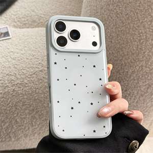 Funda para iPhone 17 Pro Max, diseño simple de estrella azul en resina, protección total contra golpes. - Product Image 3