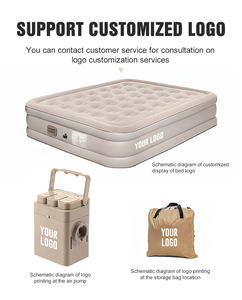 Matelas pneumatique gonflable avec pompe, pliable, portable, lit gonflable auto-gonflant, lit de <span class=keywords><strong>camping</strong></span>, matelas gonflable 1 place - Product Image 5