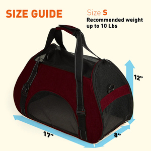 Sac de transport pour animaux de compagnie avec logo personnalisé, respirant, pour petits chiens et chats, sac fourre-tout pour les voyages, la promenade, approuvé par les compagnies aériennes - Product Image 6