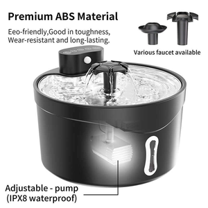 Fontaine à eau pour chat automatique rechargeable sans fil, écologique, portable, élégante, avec capteur solide, distributeur d'eau pour animaux de compagnie et bol de nourriture - Product Image 5