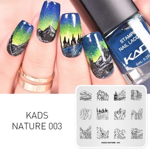 Plaque de tamponnage pour ongles KADS Nature Forest en acier inoxydable, 49 motifs, modèle pour nail art, outil de manucure professionnel, vente en gros - Product Image 3