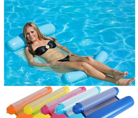 Hamac d'eau gonflable pour adultes isolé pliant Flotteurs de piscine ultra légers