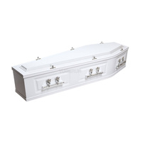 Ataúd Funerario para Adultos de Alta Calidad, Enchapado en Madera, Estilo Europeo, Madera Maciza, Atractivo Visual, Precio Moderado en Australia