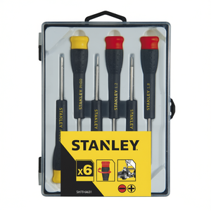 Jeu de tournevis de précision Stanley, 6 pièces, PH00 PH1 PH2, avec embouts magnétiques pour la réparation électronique - Product Image 2