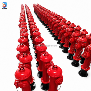 Buse d'incendie extérieure standard Kunan série SS100, revêtement en poudre rouge, avec dôme supérieur et œillet de levage pour usage municipal - Product Image 5