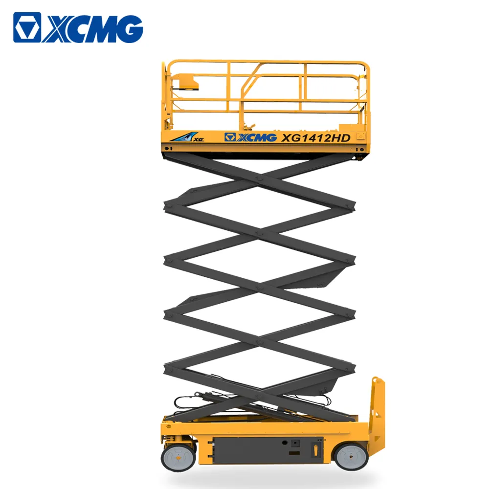 Table élévatrice à ciseaux mobile XCMG 15m XG1412HD plate-forme de travail aérienne automatique utilisée