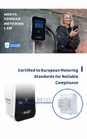 Station de recharge électrique murale INJET OEM Swift Series 22 kW Type 2 avec paiement RFID pour usage domestique et commercial, compatible OCPP