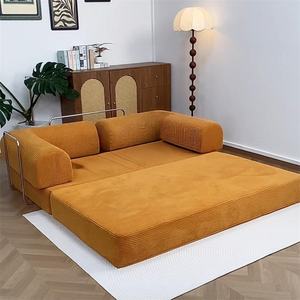 Canapé-lit modulaire pliable à compression sous vide, une place, tissu amovible et lavable, style médiéval, <span class=keywords><strong>inclinable</strong></span> et convertible pour salon - Product Image 3