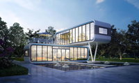 Maison conteneur habitable portable et respirante de 20 pieds et 40 pieds, maison mobile à bas prix expédiée vers l'Asie du Sud-Est, l'Afrique et l'Amérique du Sud