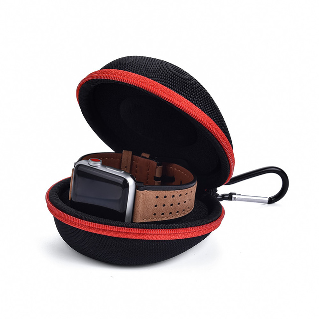 JUELONG Custom Round Zipper Hard Travel Eva Watch Case Box Watch Case Eva Watch