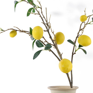 Rama de Limón Artificial Amarilla Ecológica para Pascua, Navidad, Acción de Gracias, Regreso a Clases - Product Image 6