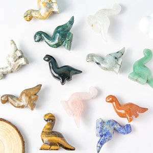 Fabbrica <span class=keywords><strong>di</strong></span> cristallo Robin pietra naturale semi preziosa animale dinosauro intaglio - Product Image 1