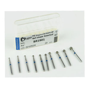 Juego de fresas de diamante redondo FG Juego de fresas de molienda dental de alta velocidad - Product Image 2