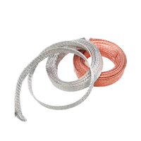 Fil de mise à la terre tressé en cuivre personnalisé avec cosses 4m ㎡ Bride de cuivre Fil de raccordement électrostatique