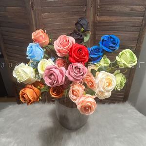 Rosas Artificiales Junheyuan, Rama Individual, Decoración para Bodas y Hogar, Arreglos Florales - Product Image 1