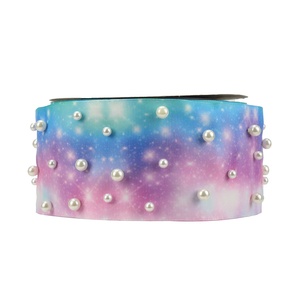 Midi Grosgrain ริบบิ้น3 "7.5ซม.,ริบบิ้นผูกผมแพรต่วนพิมพ์ลายถ่ายเทความร้อนพร้อมที่ตั้งไข่มุก - Product Image 6