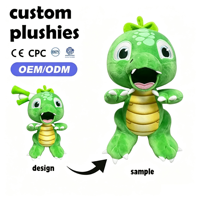 Peluche Dragon Violet Personnalisée OEM ODM, Adorable Dinosaure Ailé en Peluche, Design de Dessin Animé, Coton Doux, Cadeau pour Enfants
