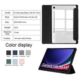 Custodia protettiva in acrilico antiurto per <span class=keywords><strong>samsung</strong></span> <span class=keywords><strong>s8</strong></span> galaxy tab s9 <span class=keywords><strong>tablet</strong></span> plus ultra cover posteriori - Product Image 2