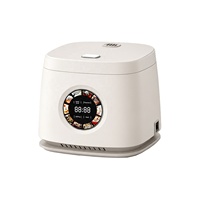 Cuisinière à riz électrique 3L, chauffage IH, 1300W, pot sans revêtement, sans BPA, double capteur de température, 12 fonctions, écran tactile LED