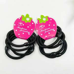 Bandas elásticas negras, paquete de 4, alta elasticidad, paquete económico, joyería de Yiwu, venta al por mayor, One-Yuan Source - Product Image 3