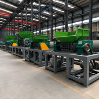 Broyeur de ferraille automatique à prix d'usine, concasseur à double arbre pour le recyclage du fer, de l'aluminium et du cuivre