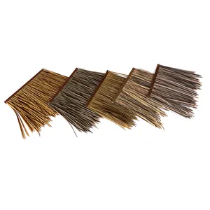 UV Resistant Simulated Artificial Thatch Roof Plastic PE Synthetic Thatch Roof For Resort