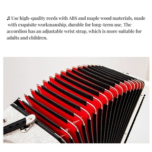 JELO IRT-1625 Bandonéon <span class=keywords><strong>concertina</strong></span> 16 basses 25 touches Clavier accordéon <span class=keywords><strong>Instrument</strong></span> accordéon pour débutants - Product Image 4