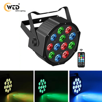 Projecteur PAR LED AOPU 12*2W RGBW 4-en-1 avec télécommande, sans fil, sur batterie, pour théâtre, scène, bar, concert