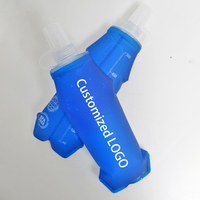 Gourde pliable en TPU souple sans BPA, 250-500 ml, pour la course à pied, la randonnée et le vélo