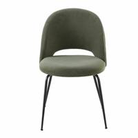 Chaise de salle à manger moderne et confortable de haute qualité avec revêtement en tissu, pieds en métal, pour la maison, le bureau, l'appartement, le centre commercial, l'hôtel, la villa