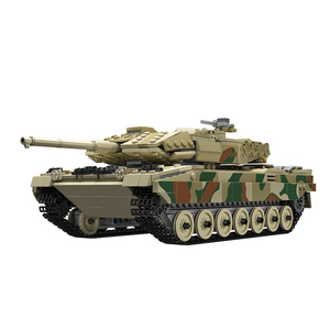 Mould <span class=keywords><strong>King</strong></span> 20020S Jouets militaires motorisés Application technique Télécommande Bataille Assemblage Modèle Set No.Leopard3 Tank Building Block - Product Image 1