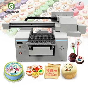 <span class=keywords><strong>Impresora</strong></span> de decoración de pasteles, <span class=keywords><strong>impresora</strong></span> de alimentos comestibles de cama plana para papel de azúcar, máquina de impresión de pan que escribe sobre alimentos - Product Image 1